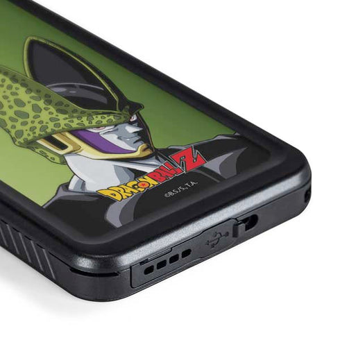 Dragon Ball Z Cell Portrait Galaxy S24 Plus Waterproof Case